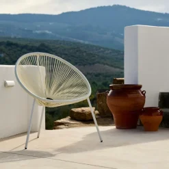CASA ACAPULCO Chaise Lounge Blanc