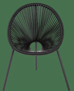 Enfant CASA ACAPULCO Chaise Pour Enfants Noir