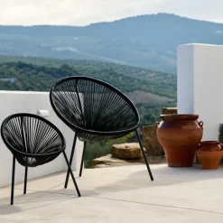 Enfant CASA ACAPULCO Chaise Pour Enfants Noir