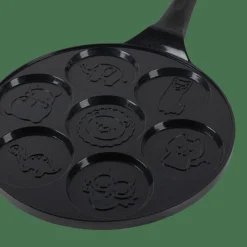 CASA ANIMAL Poêle à Crêpes Noir