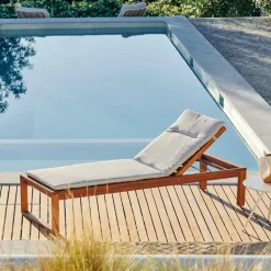 CASA AZUR Coussin De Jardin Chaise Longue Sable