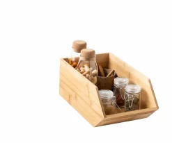 CASA BAMBOO Boîte De Rangement à Fins Herbes Naturel