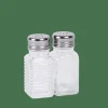 CASA BASIC Set Salière Et Poivrier Argent, Transparent
