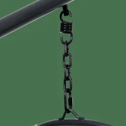 CASA BAZAI Chaise Suspendue Avec Support Noir