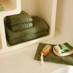 CASA BIO SOFT Serviette D'hôte Vert Foncé