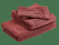 CASA B-LUX Gants De Toilette Set De 2 Rouge