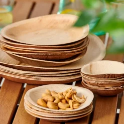 CASA BRAID Rond De Serviette Set De 2 Naturel