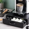 CASA CAFE Boîte Tiroir Pour Capsules Café Noir