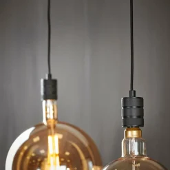 CASA CALEX Suspension E27 Noir
