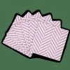 CASA CHEVRON Set De 20 Serviettes Mauve