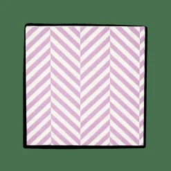 CASA CHEVRON Set De 20 Serviettes Mauve