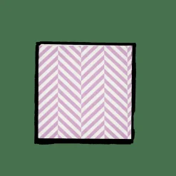 CASA CHEVRON Set De 20 Serviettes Mauve