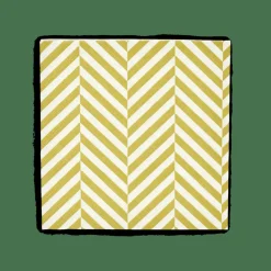 CASA CHEVRON Set De 20 Serviettes Vert