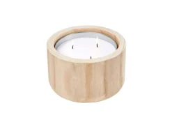 CASA CITRONELLA WOOD Bougie De Jardin Blanc