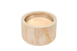 CASA CITRONELLA WOOD Bougie De Jardin Beige