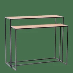 CASA COMBO Table Murale Set De 2 Naturel