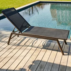 CASA COMFORT Chaise Longue Noir