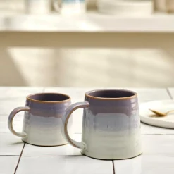 CASA CORA Mug Vert, Mauve
