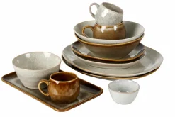 CASA COZY Assiette Brun