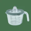 CASA CUISINO Presse-agrumes Avec Verre Doseur 500 Ml Vert, Transparent