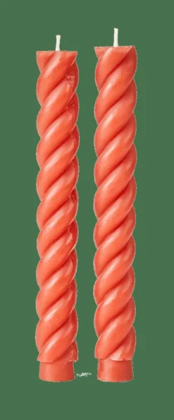 CASA CURL Bougies Set De 2 Rouge
