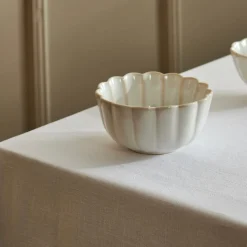 CASA DAHLIA Assiette Blanc