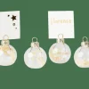 CASA DRY FLOWER Porte-noms Set De 4 Transparent