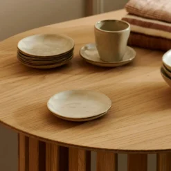 CASA EARTH MARL Assiette Crème