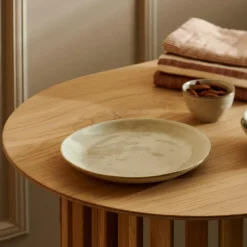 CASA EARTH MARL Assiette à Dessert Crème
