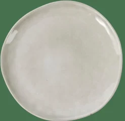 CASA EARTH MARL Assiette Plate Crème