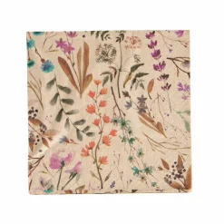 CASA ECO DRIED FLOWER Set De 20 Serviettes Multicolore