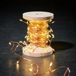 CASA ELLI Guirlande Lumineuse Avec 100 LEDS Cluster Cuivre