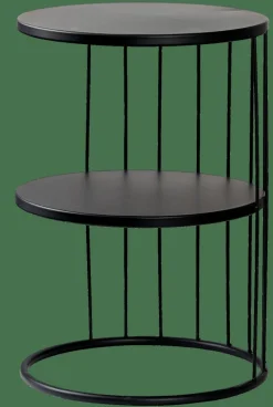 CASA ELMER Table D'appoint Noir