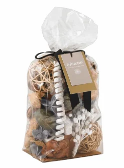 CASA ESCAPE INDIAN INSPIRATION Bougie Parfumée Dans Un Verre Blanc, Beige, Multicolore