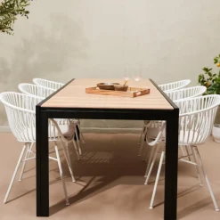 CASA ETHAN & LOIC Set De Jardin Noir/blanc