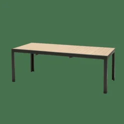 CASA ETHAN Table Extensible Noir, Naturel