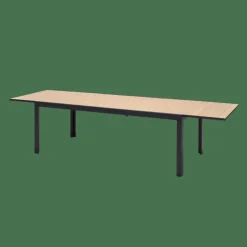CASA ETHAN Table Extensible Noir, Naturel