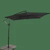 CASA FIJI Parasol Déporté Sans Pied De Parasol Noir