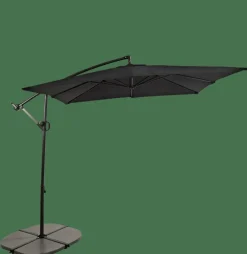 CASA FIJI Parasol Déporté Sans Pied De Parasol Noir