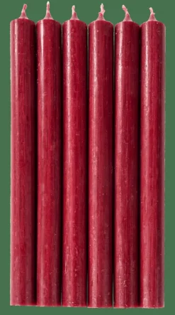 CASA FINA Bougies Set De 6 Bordeaux
