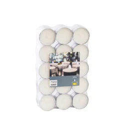 CASA FLAME Bougies Chauffe-plat Set De 100 Blanc