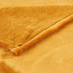 CASA FLANELLA Plaid Jaune Foncé