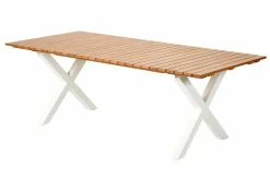CASA FORMAX Table De Jardin Avec Pieds X Natural/blanc