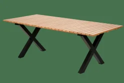 CASA FORMAX Table De Jardin Avec Pieds X Natural/blanc