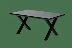CASA FORMAX Table De Jardin Avec Pieds X Noir/blanc
