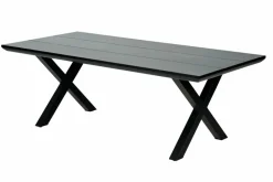 CASA FORMAX Table De Jardin Avec Pieds X Noir