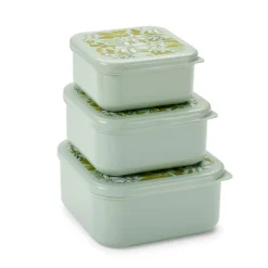 CASA FRESHMOOD Boîtes à Snack Set De 3 Seafoam + Motif Loulou Seafoam (vert)