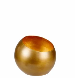 CASA GIMINI Support Bougie Chauffe-plat Doré