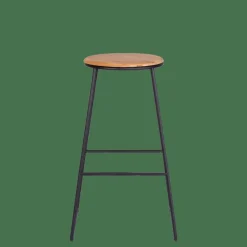 CASA GIULIA Tabouret De Bar Noir, Naturel