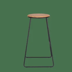 CASA GIULIA Tabouret De Bar Noir, Naturel